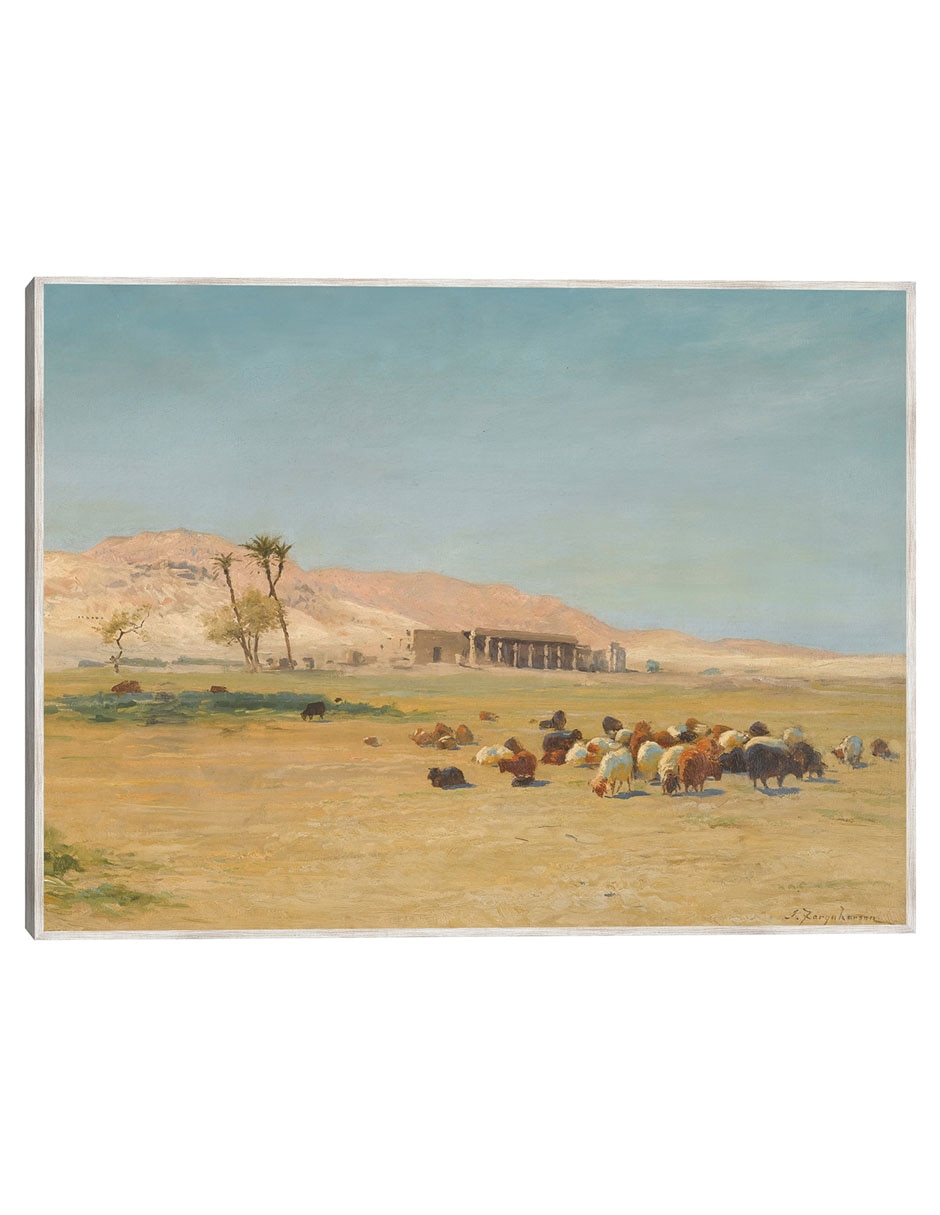Cuadro decorativo Paisaje egipcio técnica mixta Cuadro decorativo Paisaje egipcio técnica mixta