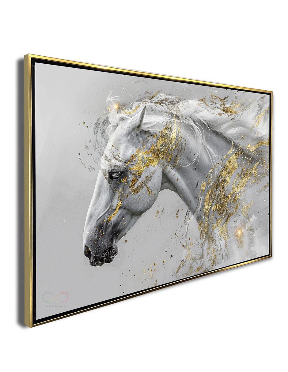 Pintura Caballo Blanco técnica polioleo Pintura Caballo Blanco técnica polioleo