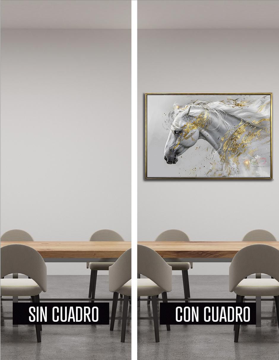 Pintura Caballo Blanco técnica polioleo 5