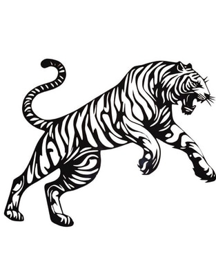 Figura decorativa Animal Planet Tigre de metal Figura decorativa Animal Planet Tigre de metal