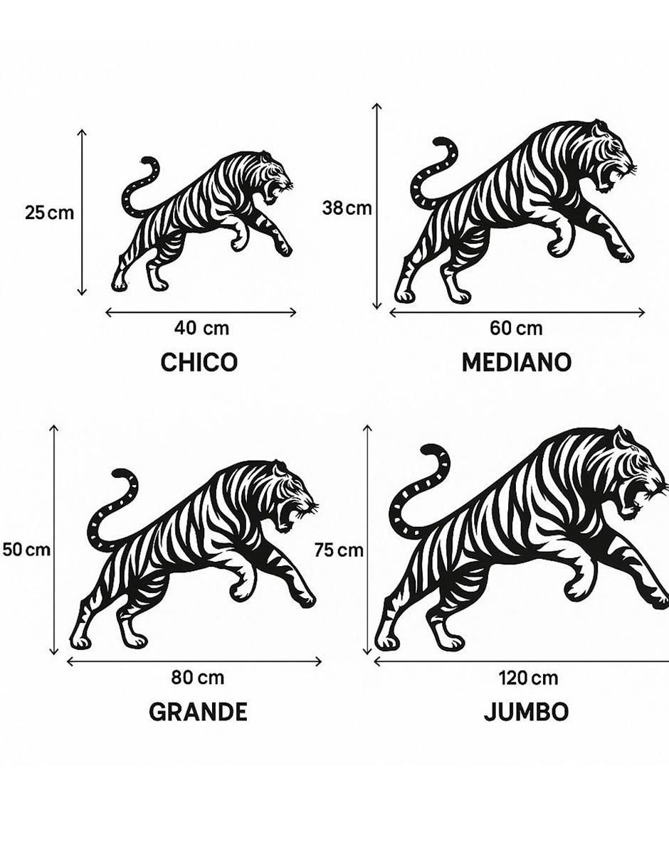 Figura decorativa Animal Planet Tigre de metal 3