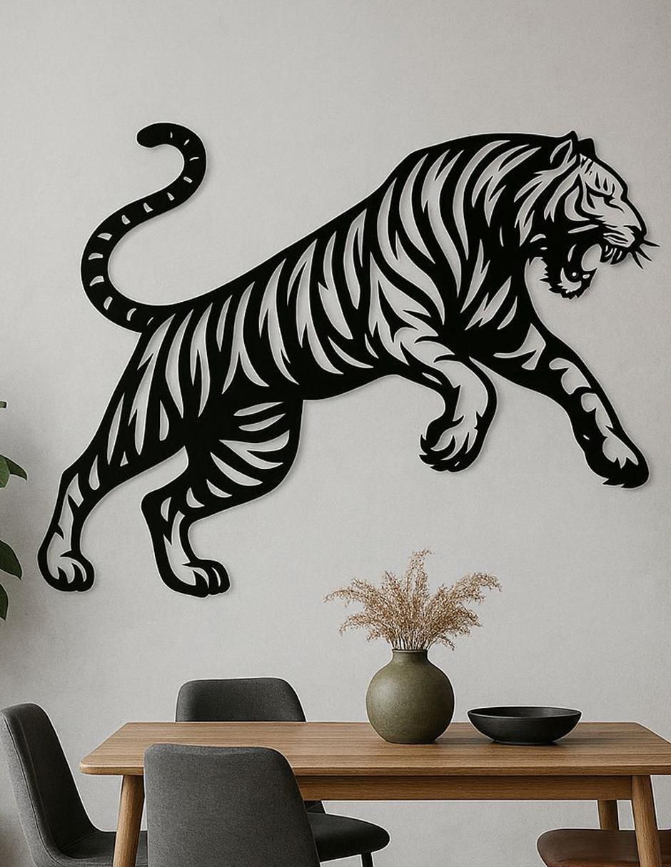 Figura decorativa Animal Planet Tigre de metal 2