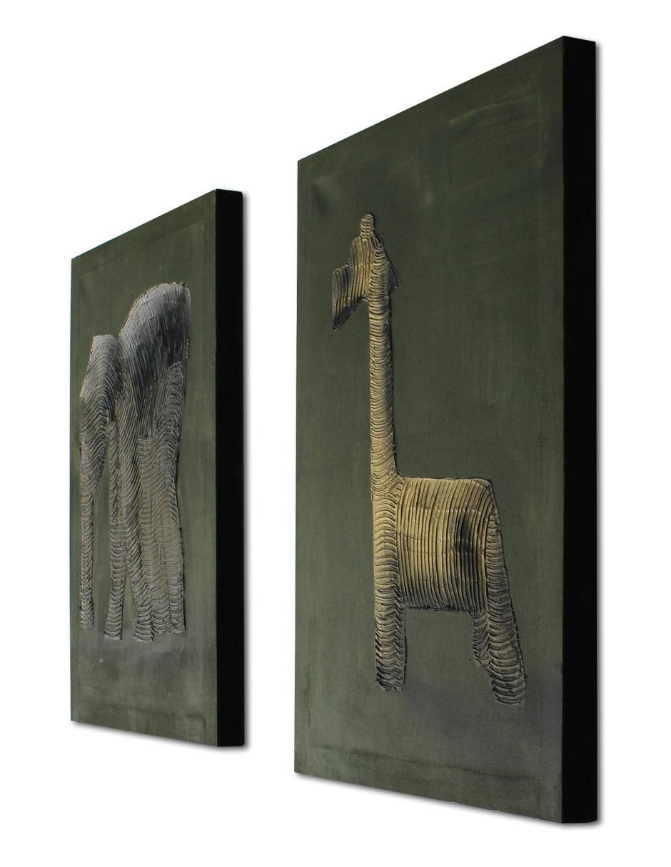Cuadro decorativo Ecléctico Safari de 2 piezas