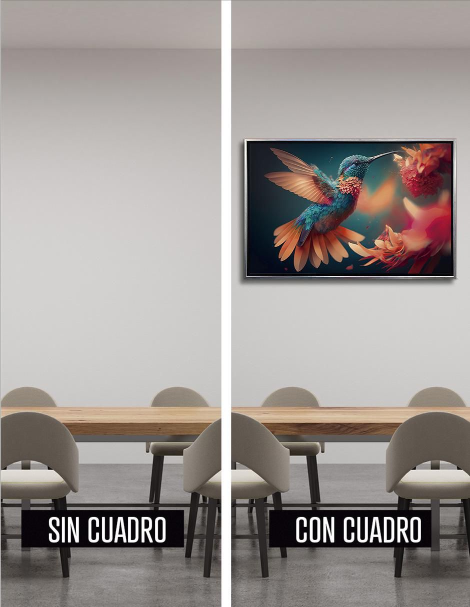 Pintura Colibrí técnica impresión 4