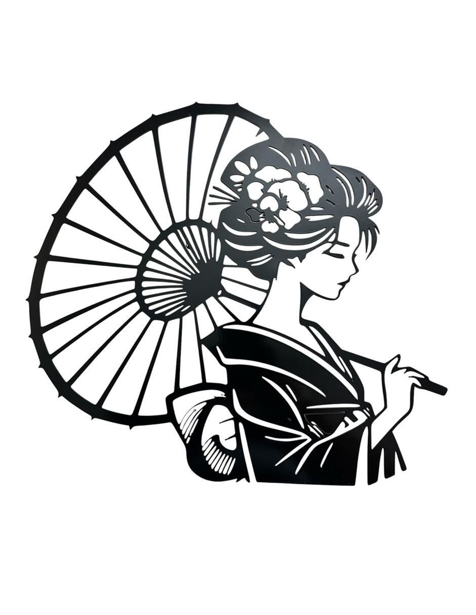 Figura decorativa J-Hope Geisha de metal Figura decorativa J-Hope Geisha de metal