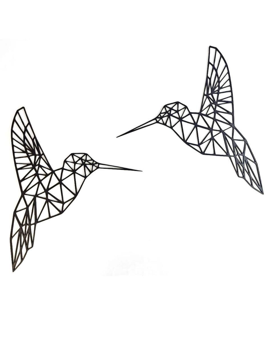 Figura decorativa Colibrí Paisaje de metal Figura decorativa Colibrí Paisaje de metal