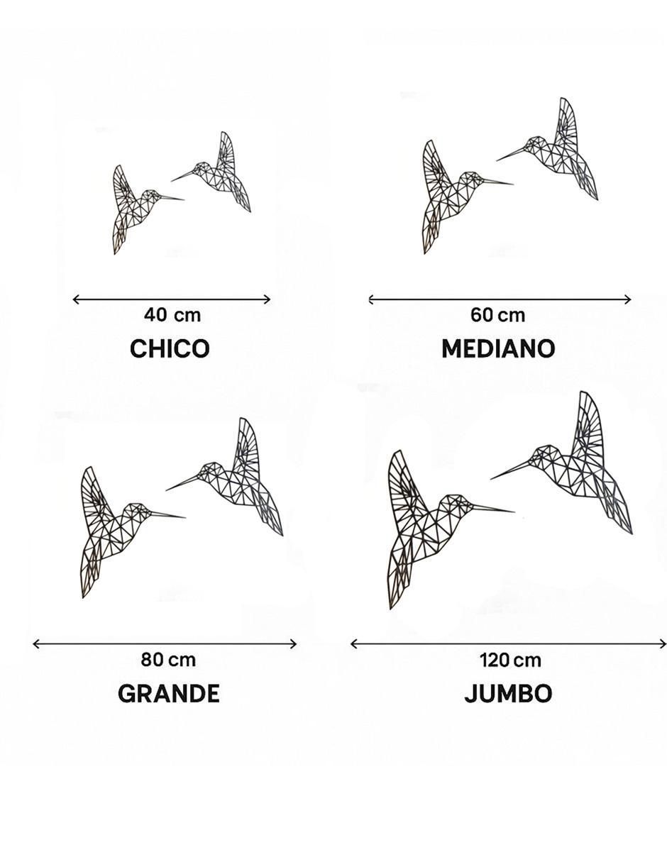 Figura decorativa Colibrí Paisaje de metal 3
