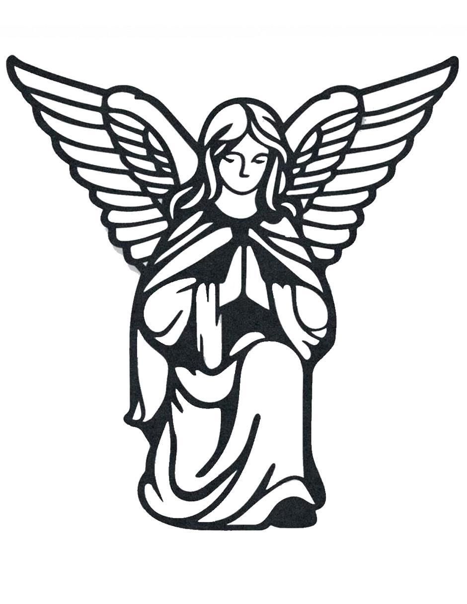 Figura decorativa Angel Religion de metal Figura decorativa Angel Religion de metal