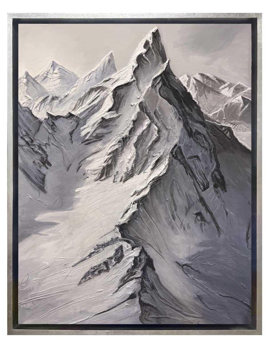 Pintura Mountain técnica mixta Montañas Pintura Mountain técnica mixta Montañas