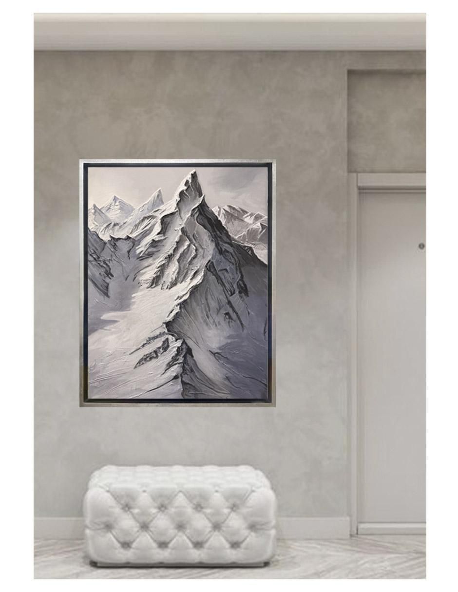 Pintura Mountain técnica mixta Montañas 3