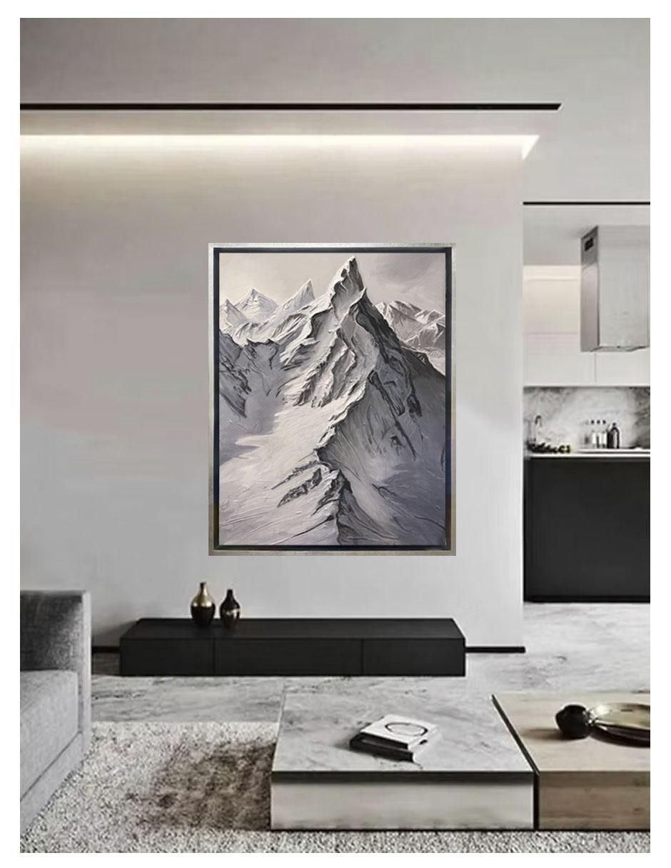 Pintura Mountain técnica mixta Montañas 4