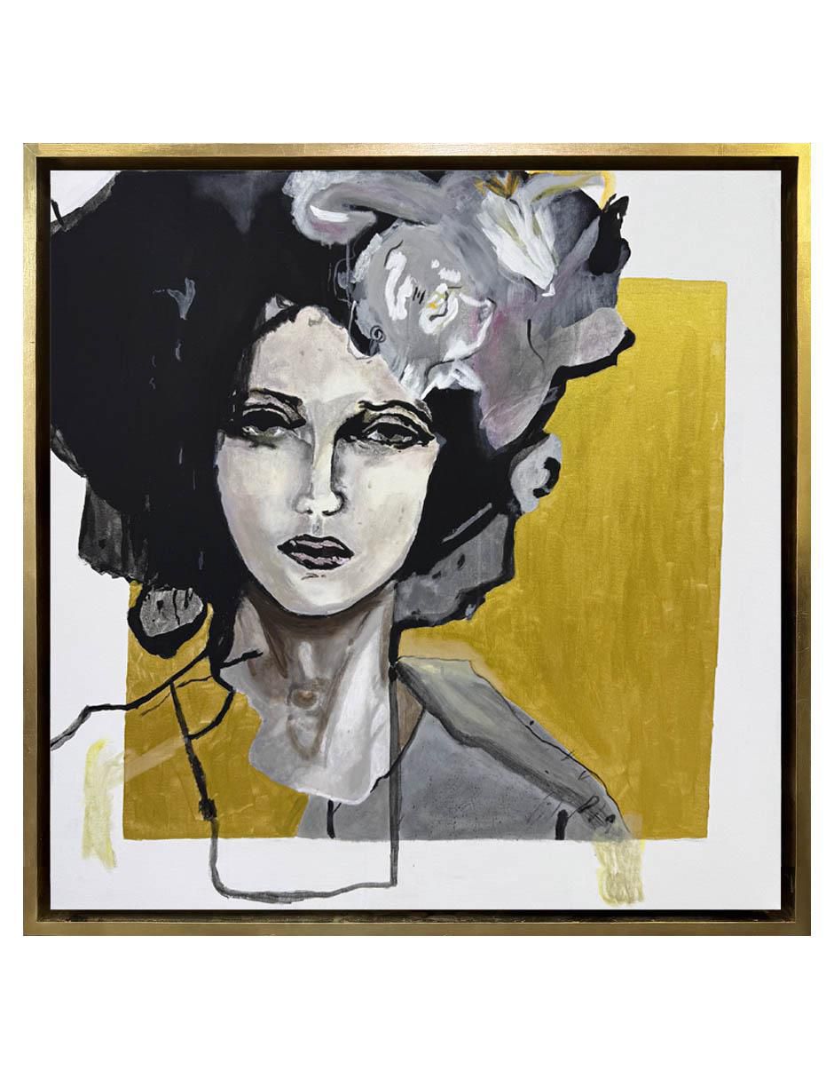 Pintura Madeline técnica mixta Madeline