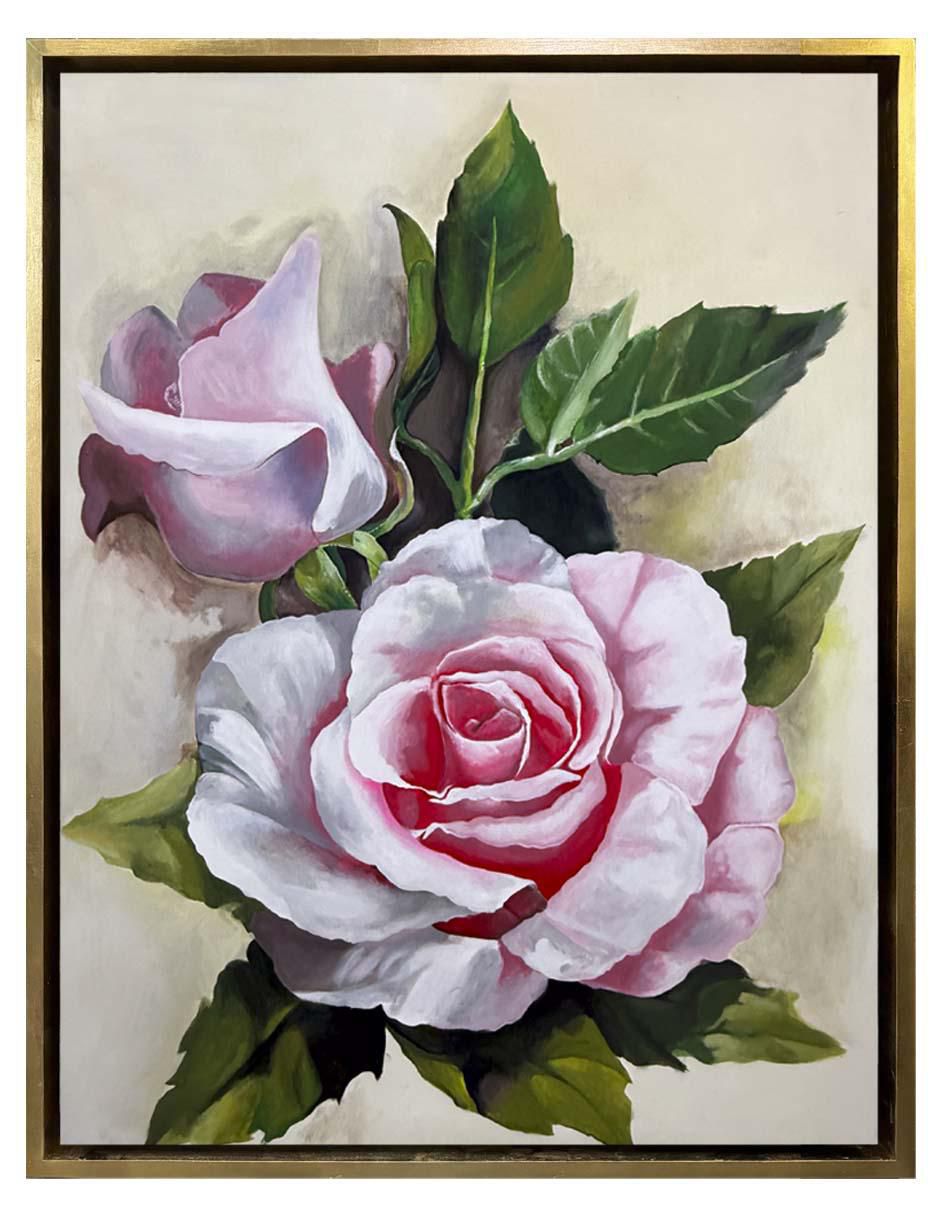 Pintura Rosales técnica acrílico Florales