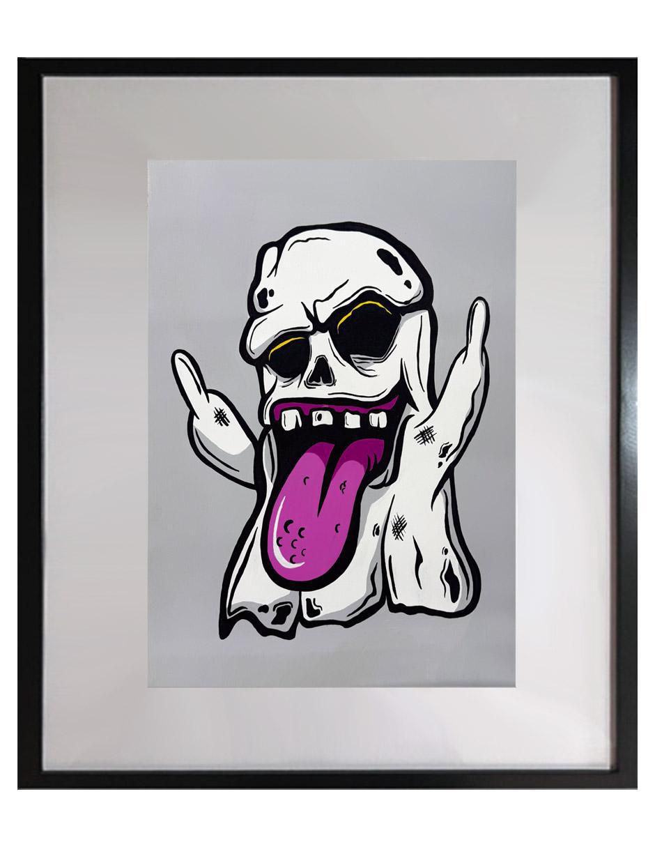 Pintura Ghost técnica acrílico Halloween Pintura Ghost técnica acrílico Halloween
