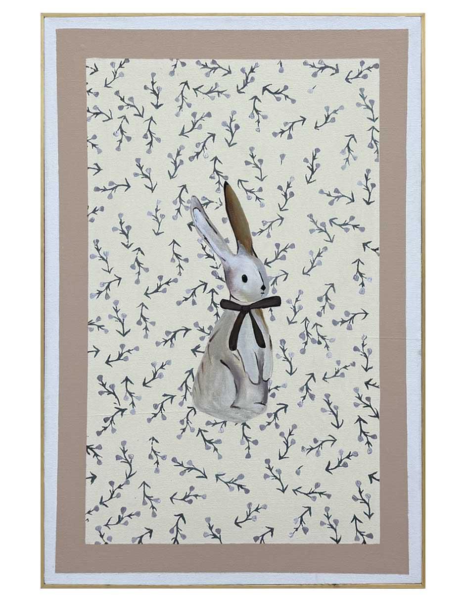 Pintura Conejito técnica acrílico Babyart