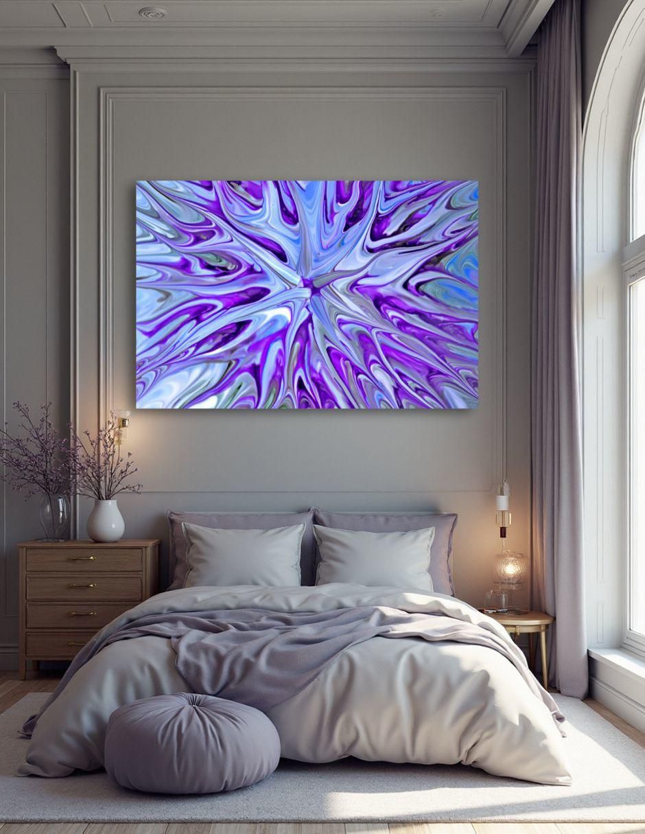 Cuadro decorativo Violeta Cromado 2