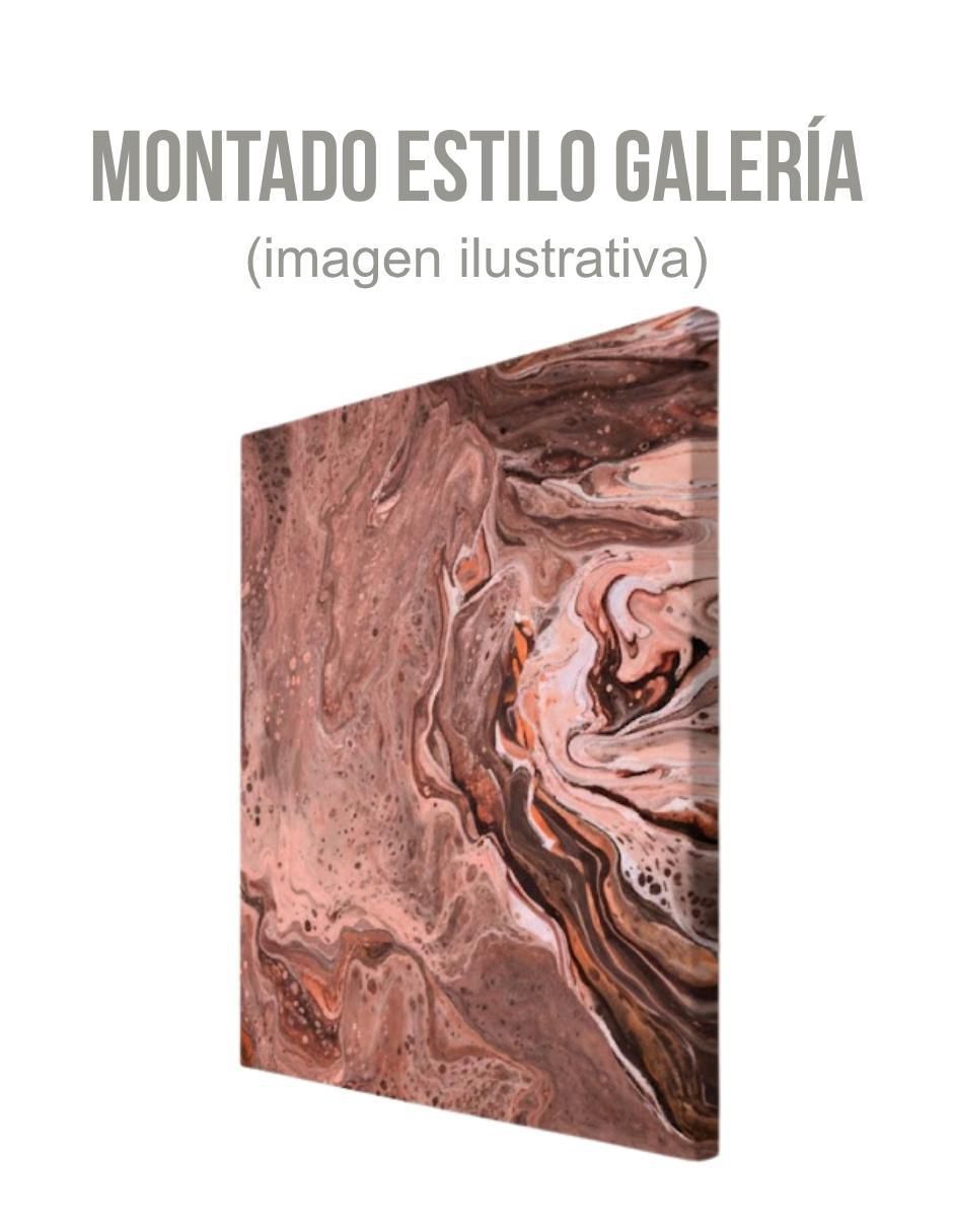 Cuadro decorativo Abstracto Río Bronce 5