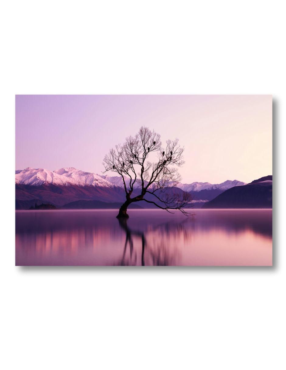 Cuadro decorativo paisaje lago púrpura Cuadro decorativo paisaje lago púrpura