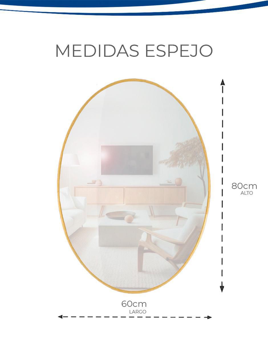 Espejo ovalado Gravita