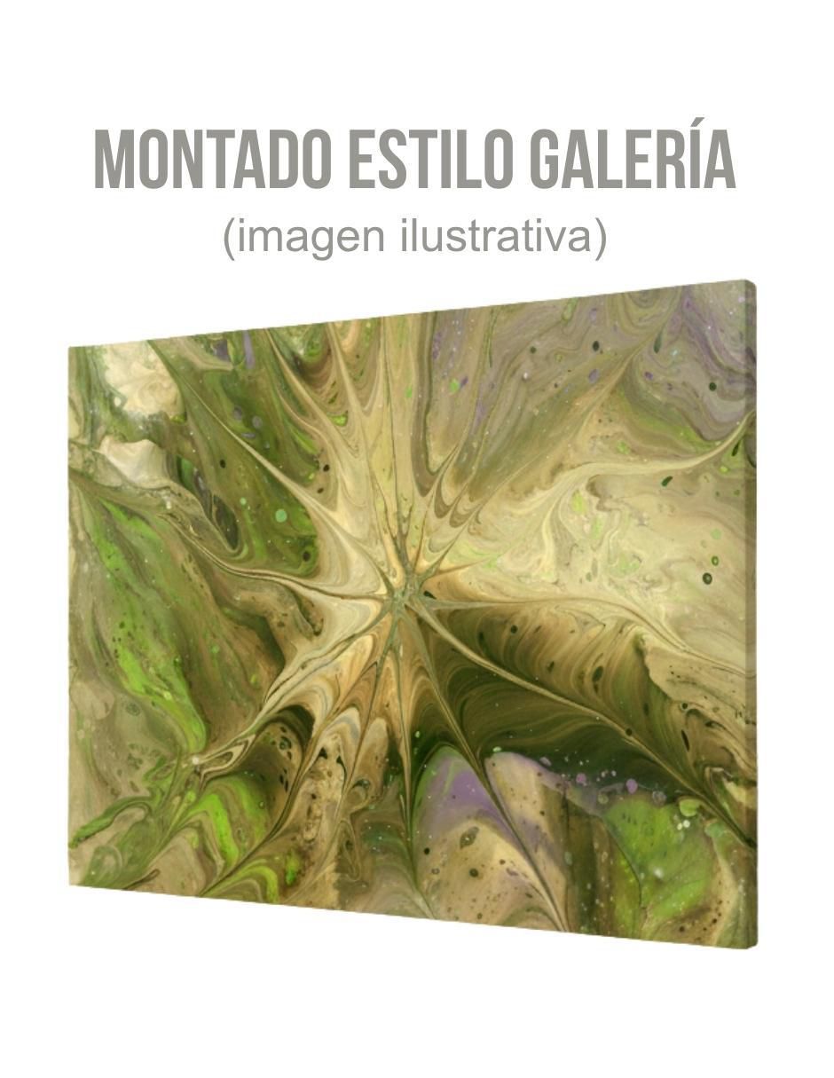 Cuadro decorativo Abstracto Verde Musgo 2