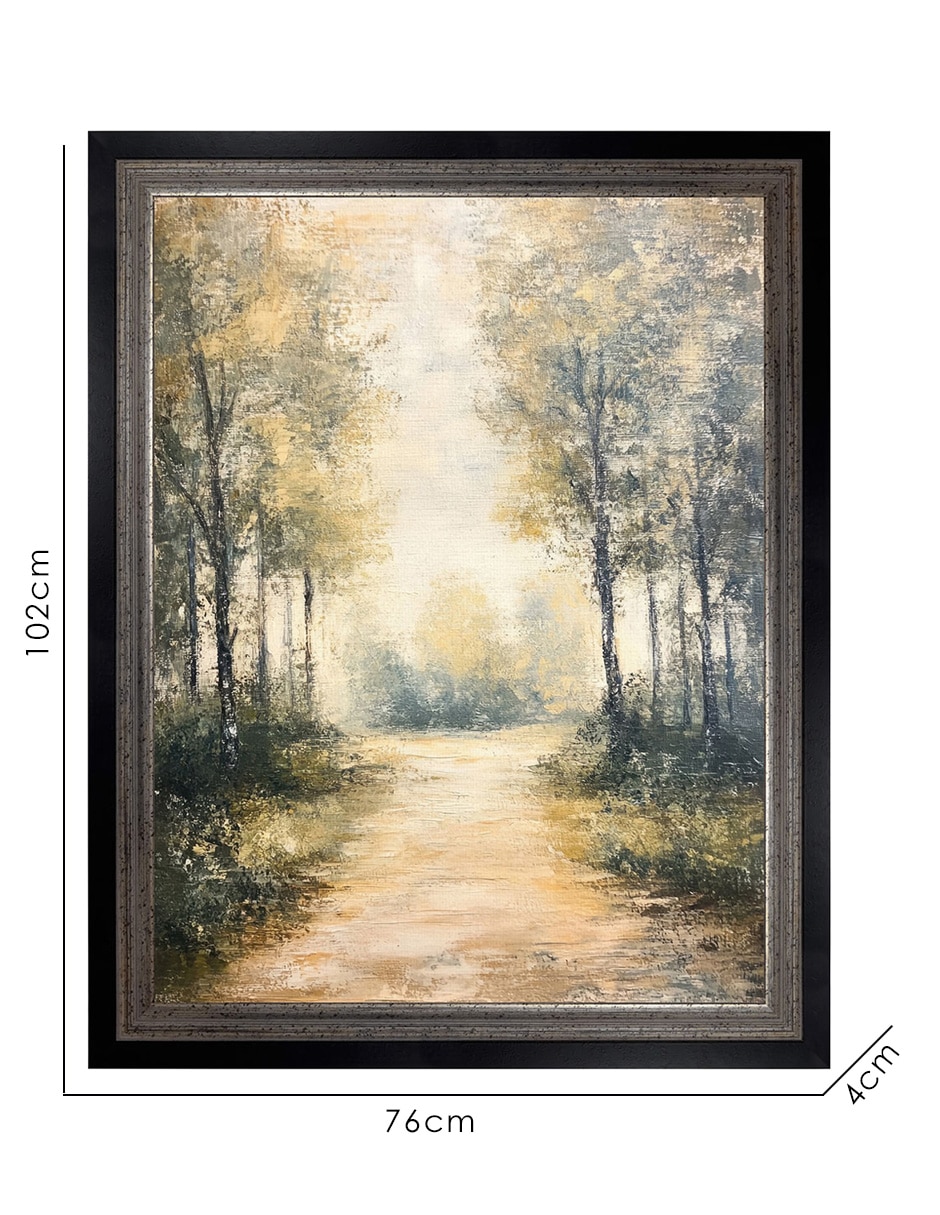 Cuadro decorativo Bosque De Ensueño técnica mixta 8