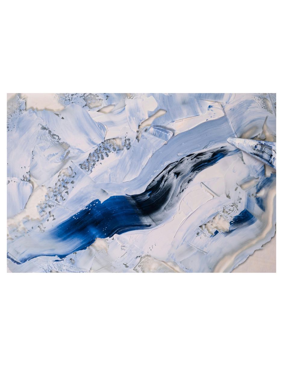 Cuadro decorativo Abstracto Azul Ártico