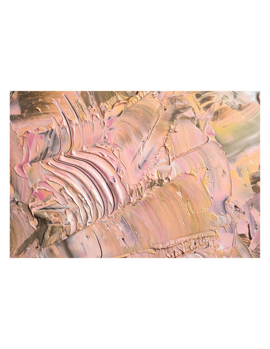 Cuadro decorativo Abstracto Ocre Rosado