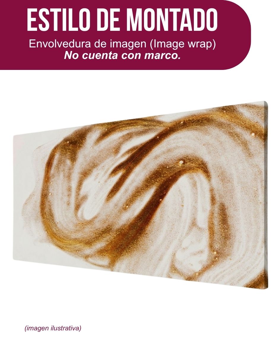 Cuadro decorativo Generica Abstracto vórtice ámbar