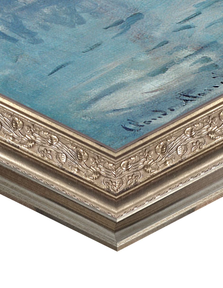 Cuadro decorativo enmarcado Monet impresión: Sol naciente de portfolio Arts Group mixta 6