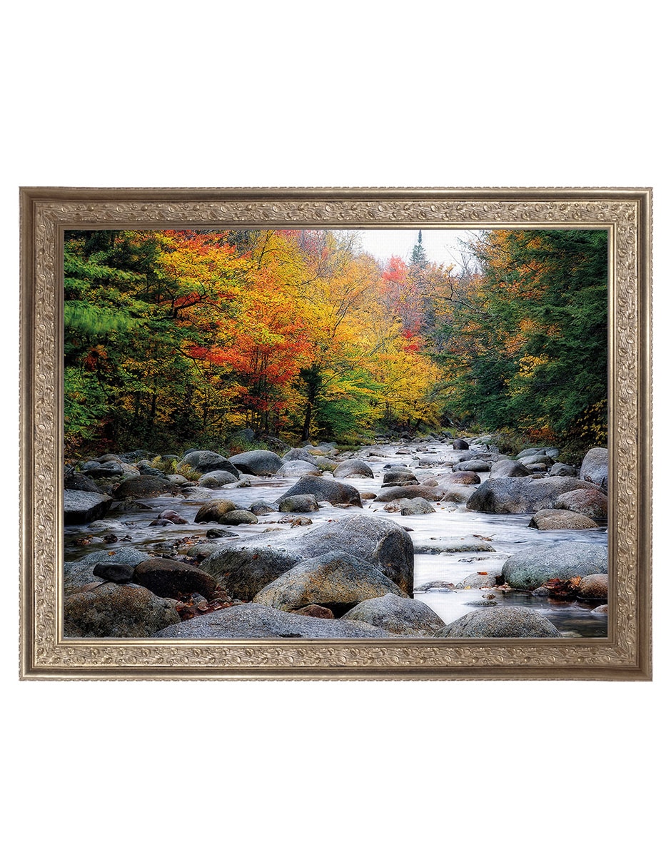 Cuadro decorativo Enmarcado- Saltando Piedras De George Oze técnica mixta 1