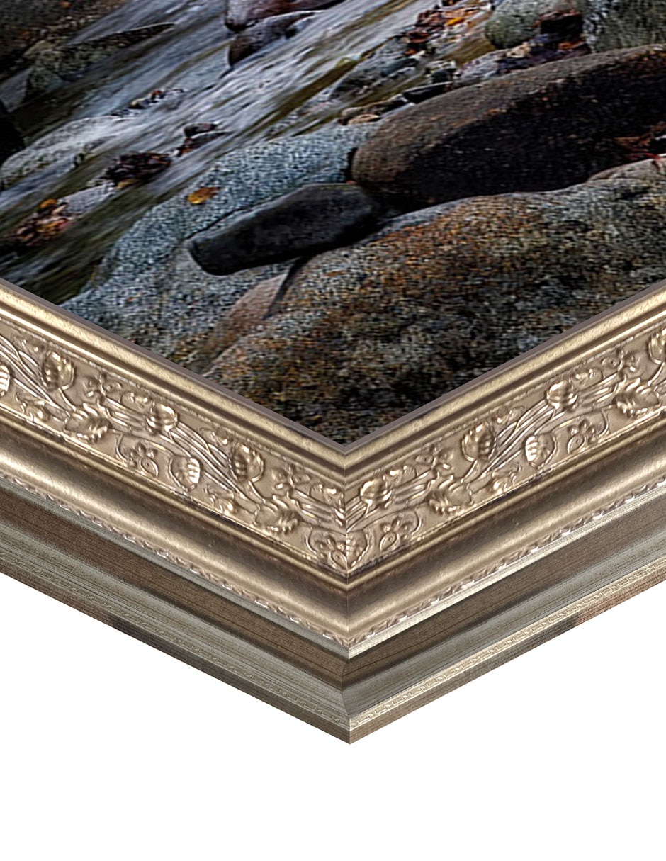 Cuadro decorativo Enmarcado- Saltando Piedras De George Oze técnica mixta 2