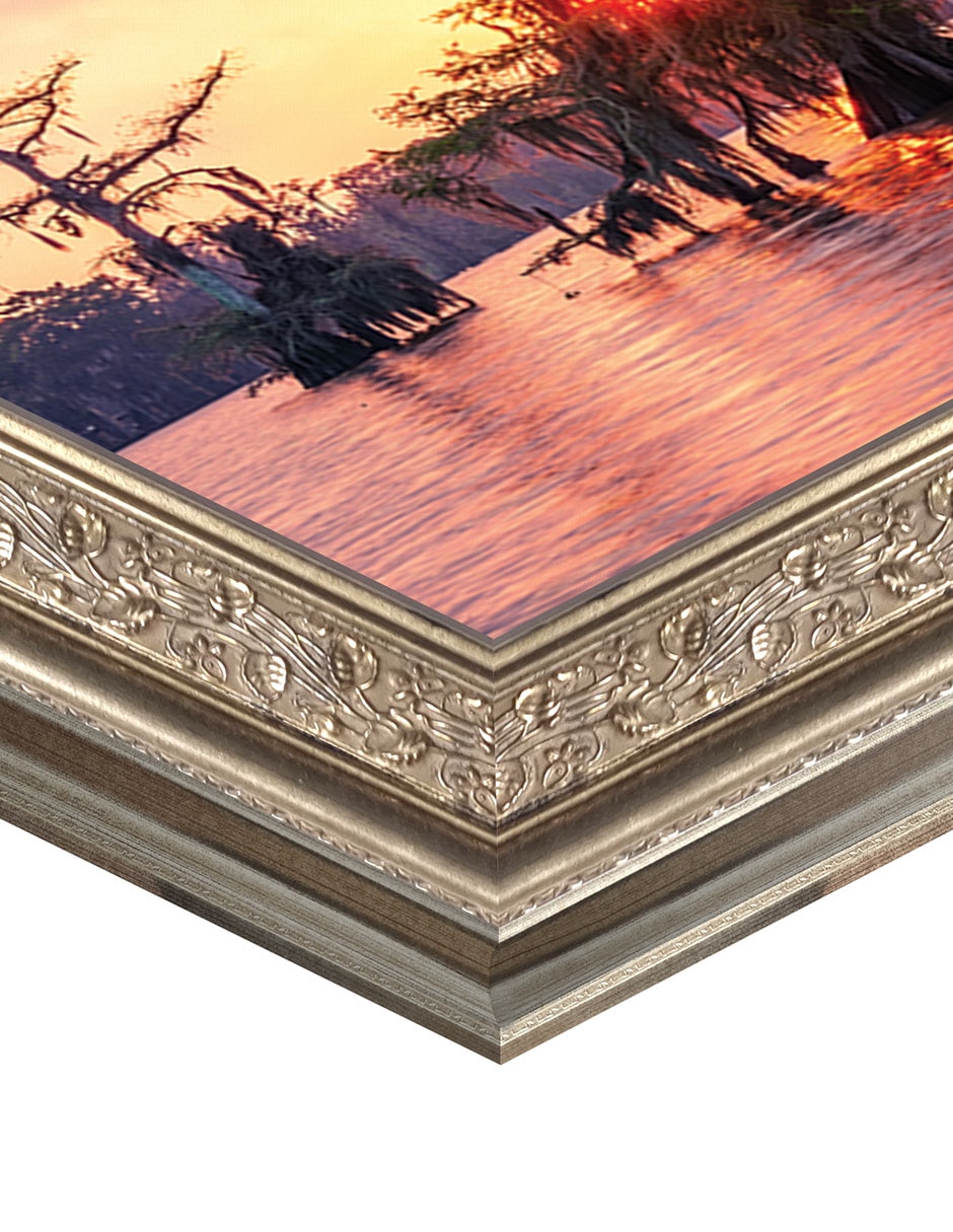 Cuadro decorativo Enmarcado- Amanecer Sobre El Lago Palourde De Andy Crawford técnica mixta 2