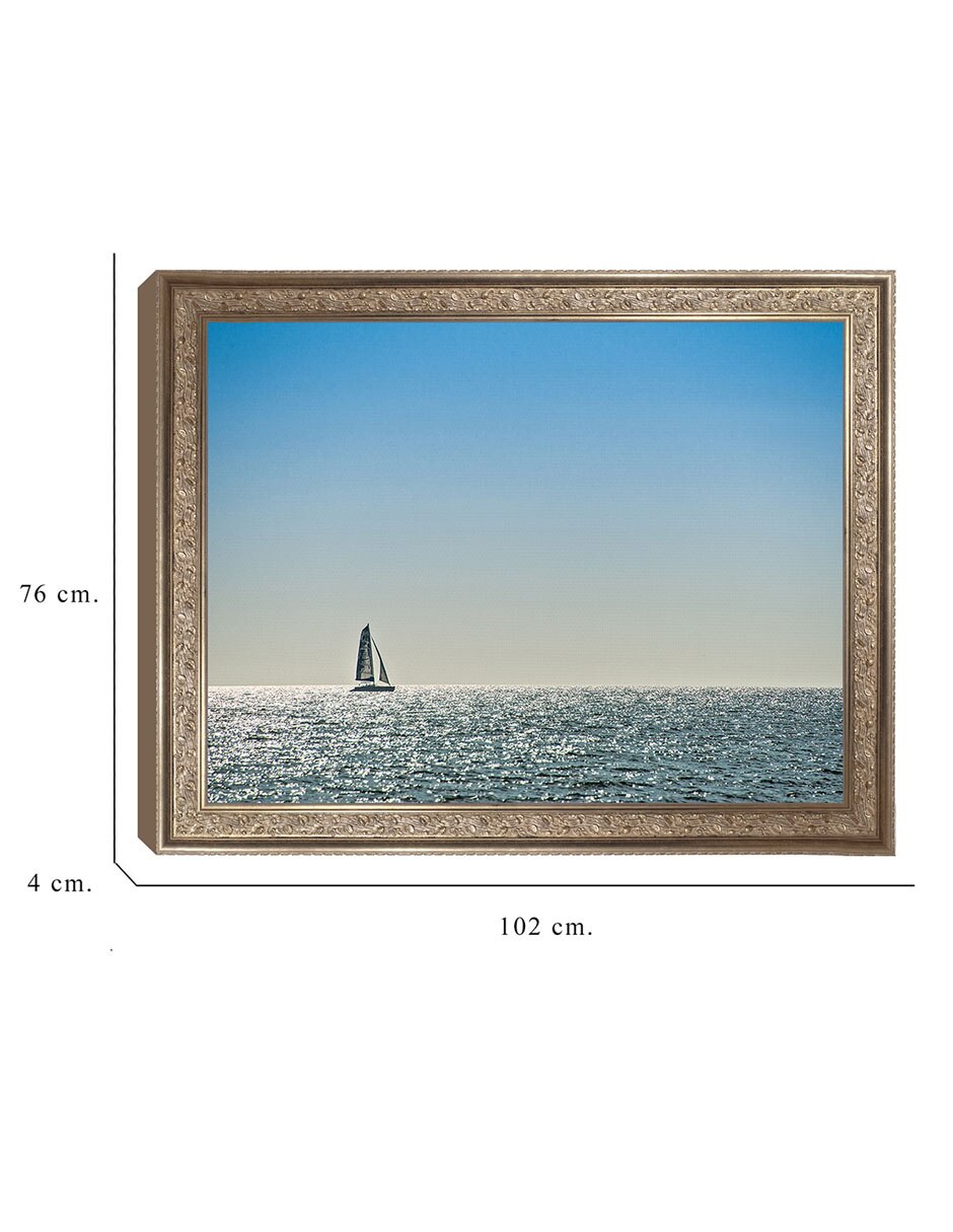 Cuadro decorativo enmarcado- espíritu viajero de mary lou johnson mixta 8