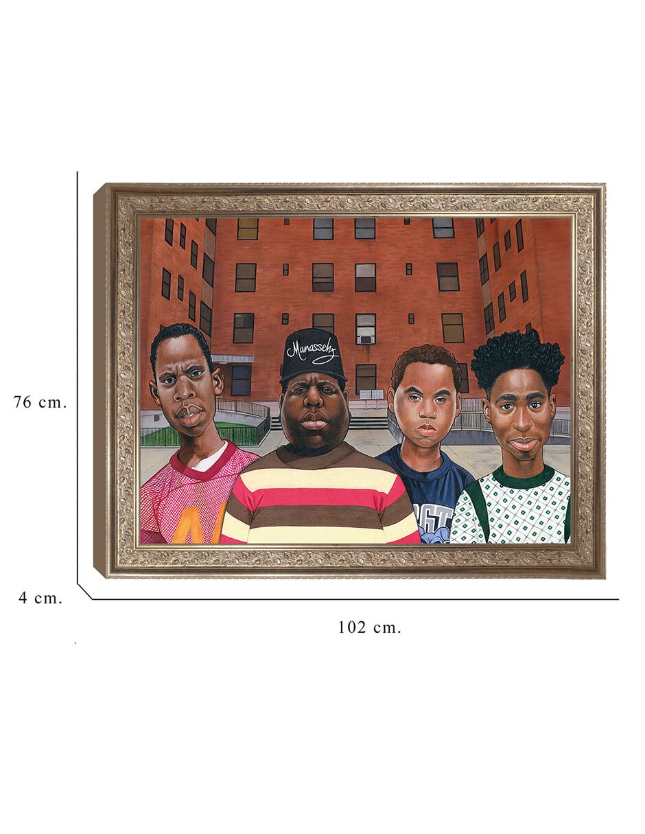 Cuadro decorativo Chicos Del Barrio – Hip Hop De Manasseh Johnson técnica mixta 8