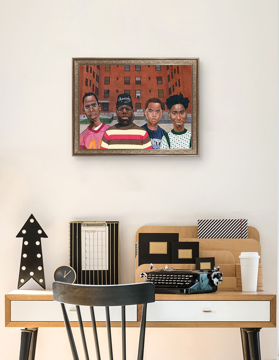 Cuadro decorativo Chicos Del Barrio – Hip Hop De Manasseh Johnson técnica mixta 3