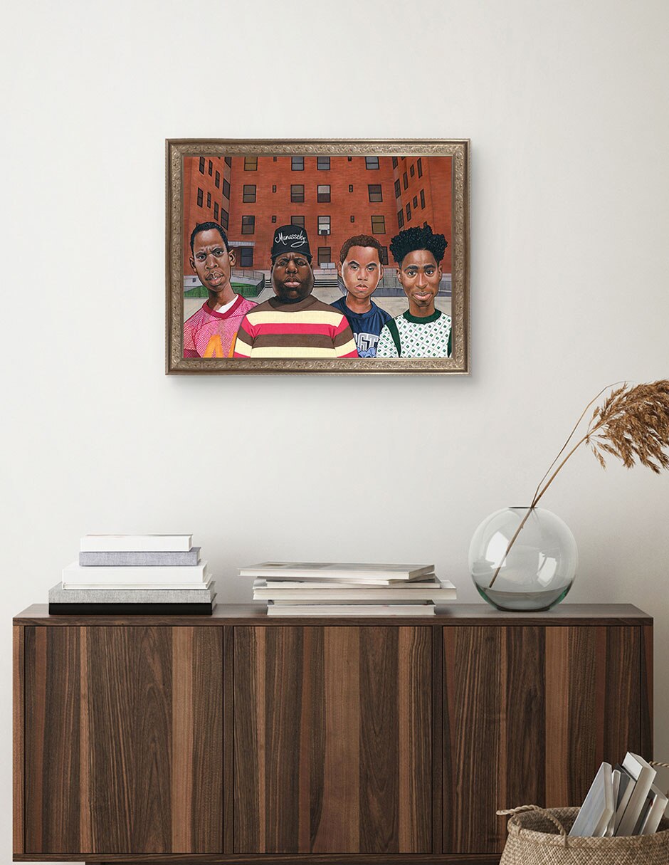 Cuadro decorativo Chicos Del Barrio – Hip Hop De Manasseh Johnson técnica mixta 4