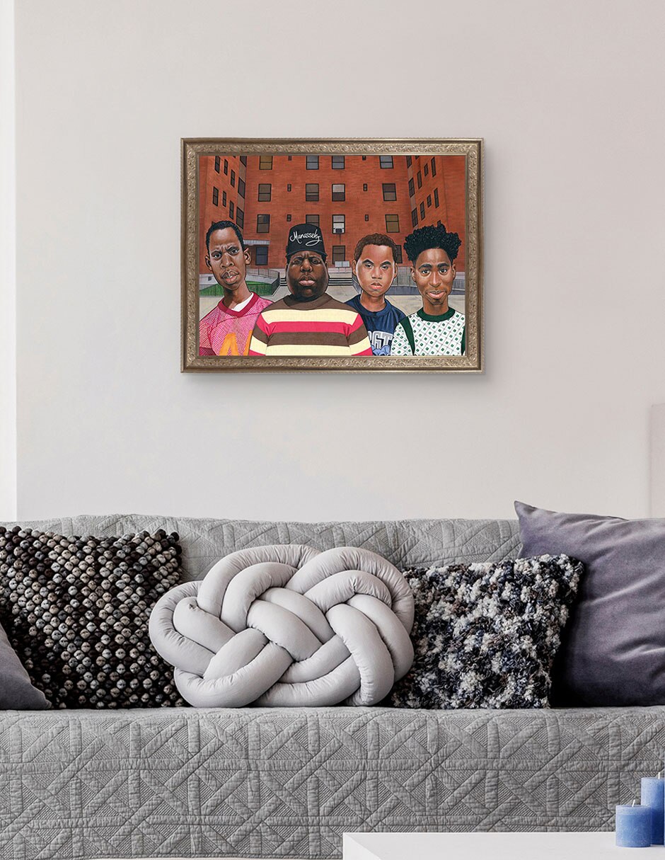 Cuadro decorativo Chicos Del Barrio – Hip Hop De Manasseh Johnson técnica mixta 5
