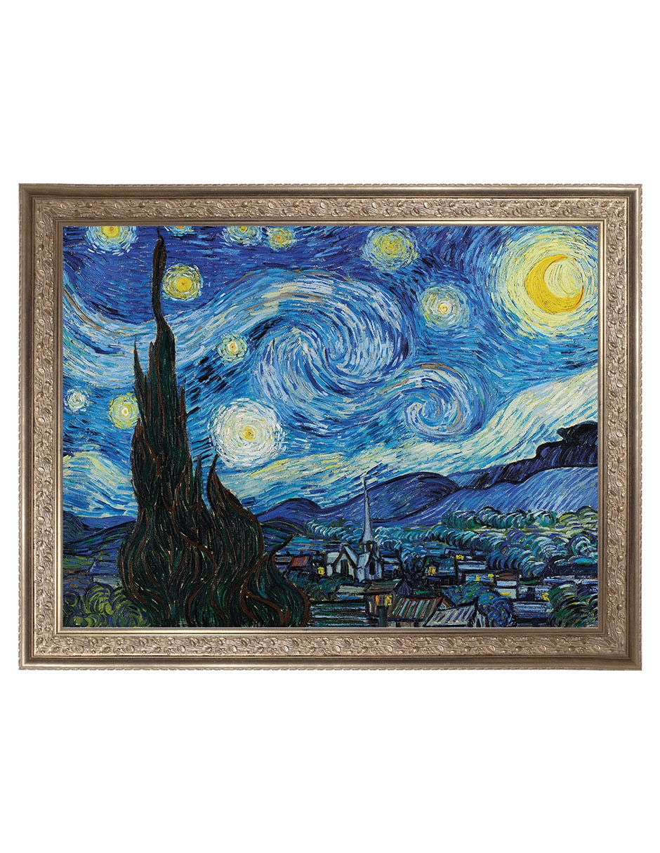 Cuadro decorativo La Noche Estrellada (1889 De Vincent Van Gogh técnica mixta