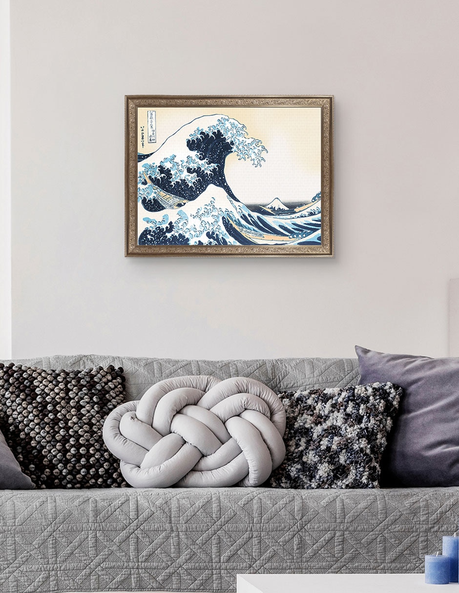 Cuadro decorativo Hokusai La gran ola de Portfolio Arts Group mixta 2