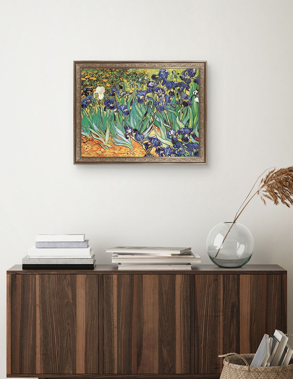 Cuadro decorativo Van Gogh Jardín de iris de Portfolio Arts Group mixta 4