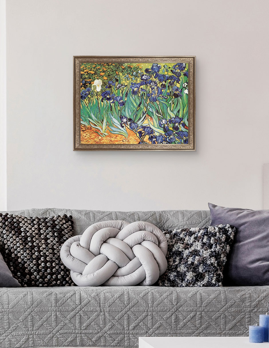 Cuadro decorativo Van Gogh Jardín de iris de Portfolio Arts Group mixta 2