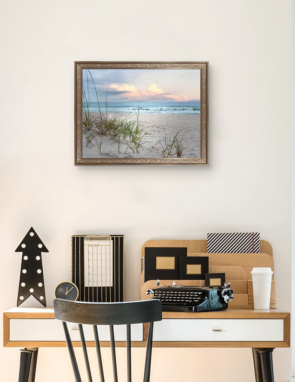 Cuadro decorativo Madera flotante de playa de Nan técnica mixta 5