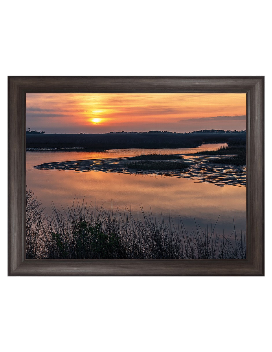 Cuadro decorativo Amanecer En Big Bend Florida De Andy Crawford técnica mixta