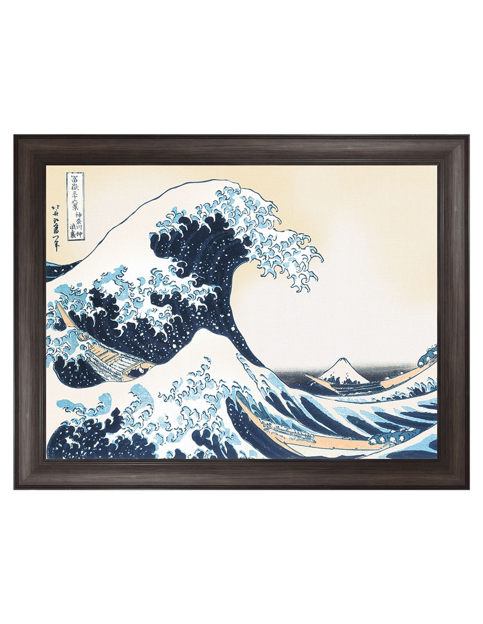 Cuadro decorativo Hokusai La gran ola de Portfolio Arts Group mixta Cuadro decorativo Hokusai La gran ola de Portfolio Arts Group mixta