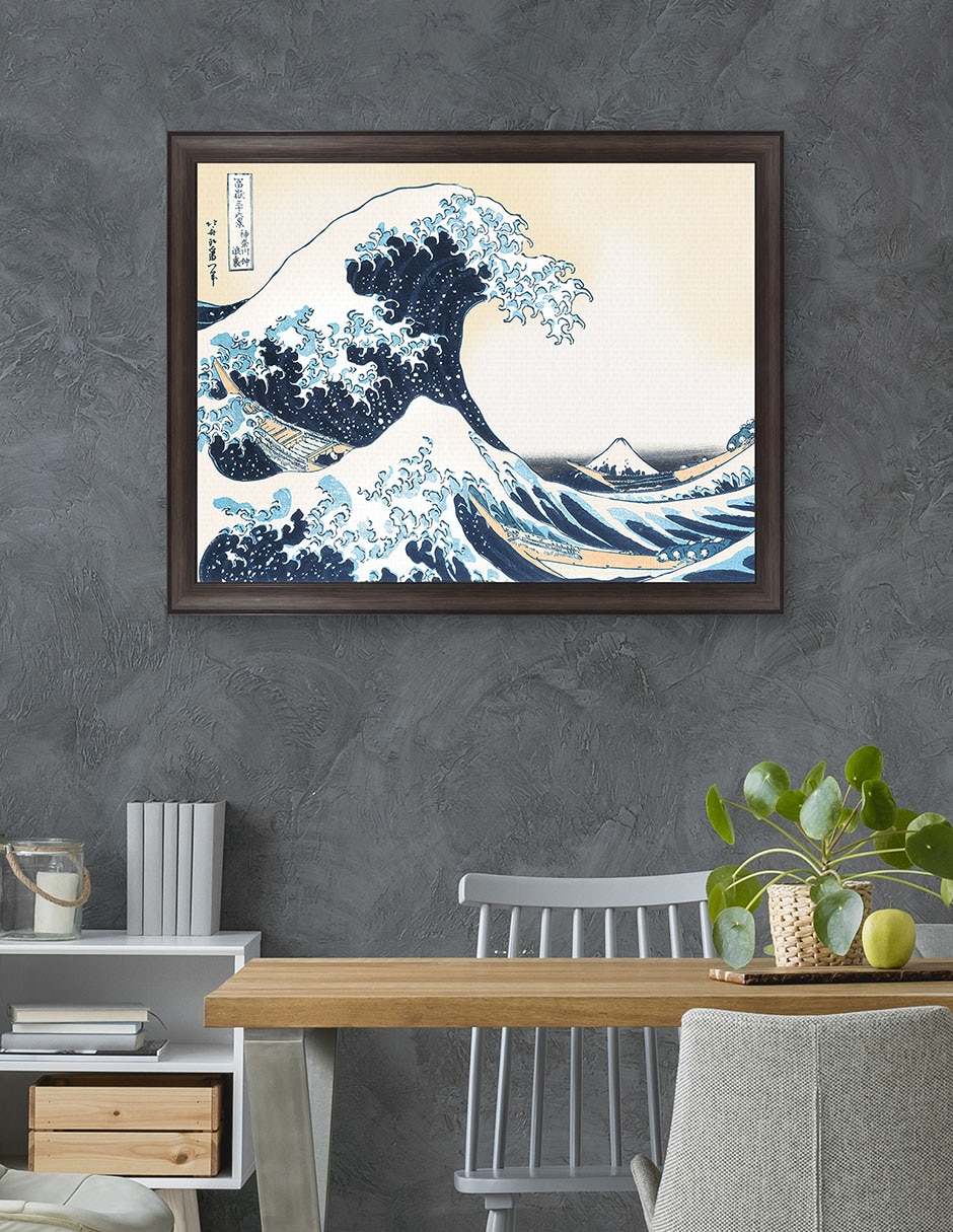 Cuadro decorativo Hokusai La gran ola de Portfolio Arts Group mixta 4