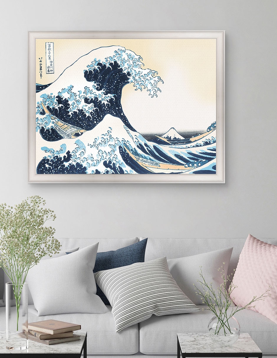 Cuadro decorativo Hokusai La gran ola de Portfolio Arts Group mixta 5