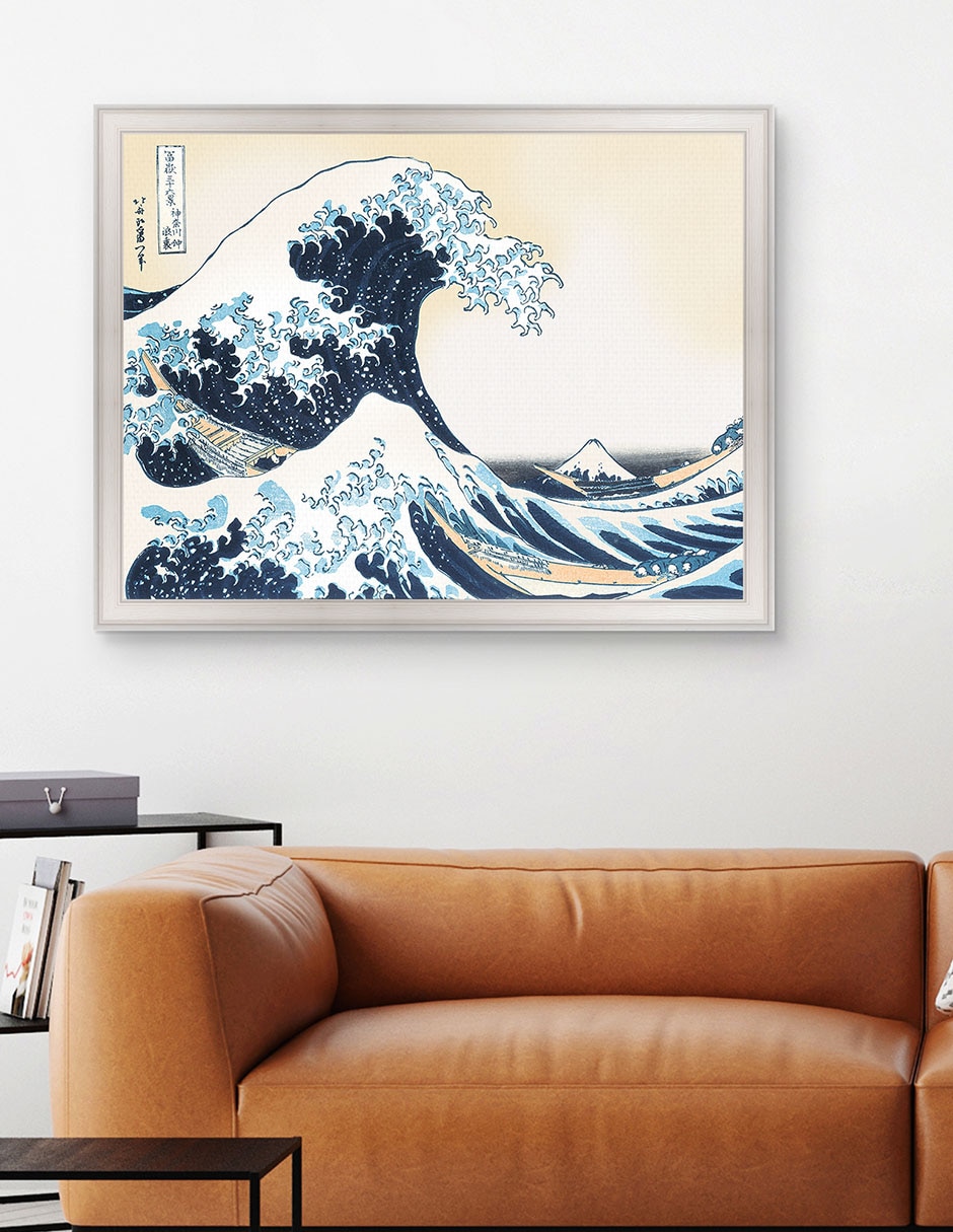 Cuadro decorativo Hokusai La gran ola de Portfolio Arts Group mixta 3