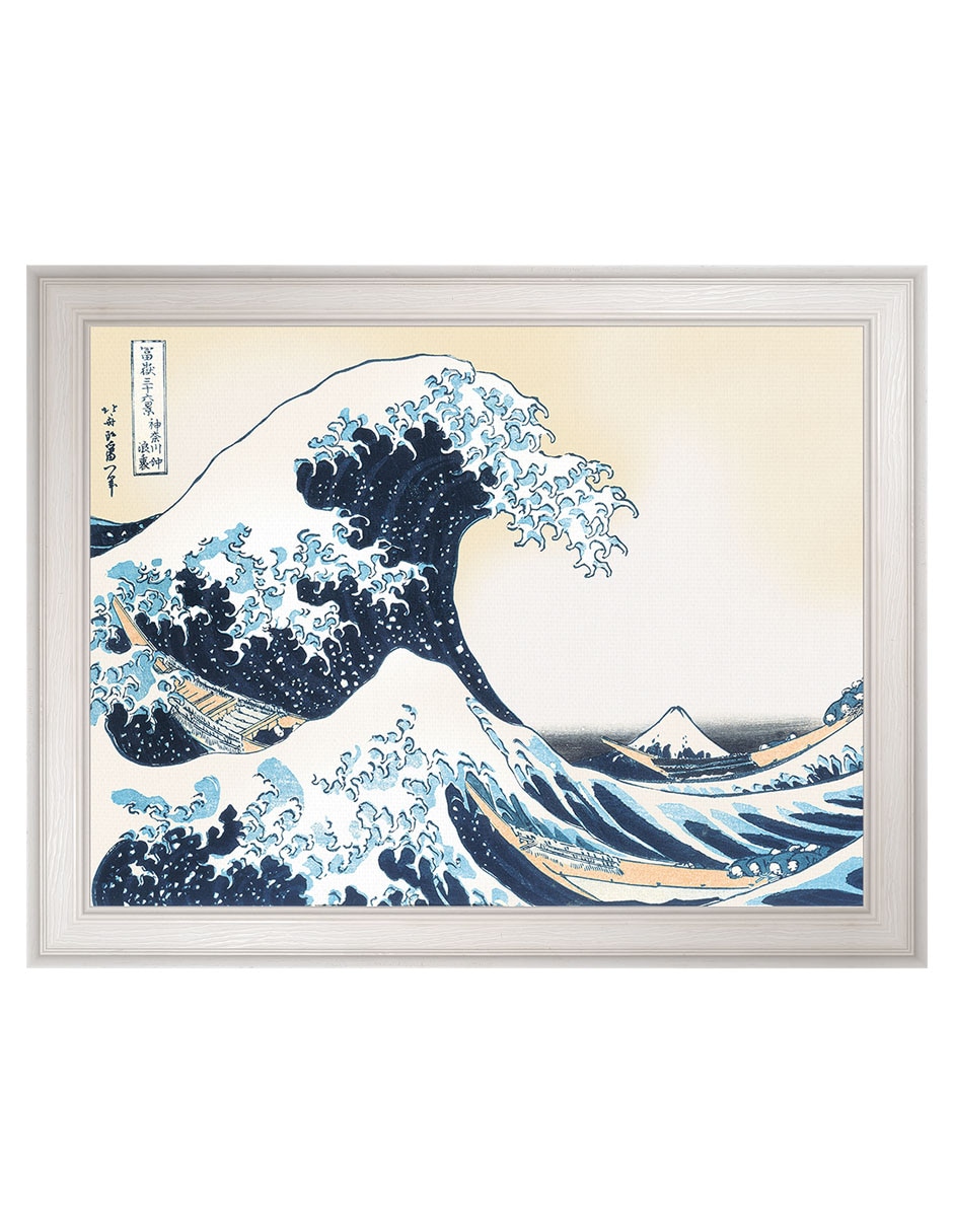 Cuadro decorativo Hokusai La gran ola de Portfolio Arts Group mixta Cuadro decorativo Hokusai La gran ola de Portfolio Arts Group mixta