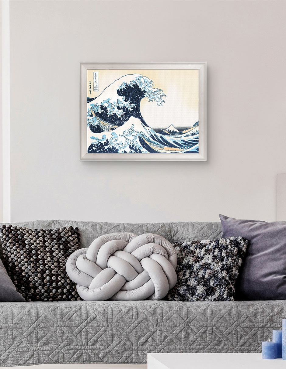 Cuadro decorativo Hokusai – La Gran Ola De Portfolio Arts Group técnica mixta 2