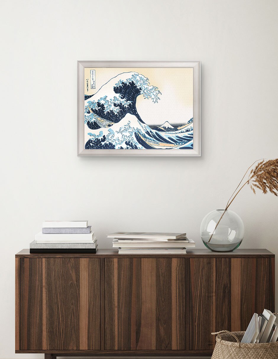 Cuadro decorativo Hokusai – La Gran Ola De Portfolio Arts Group técnica mixta 3